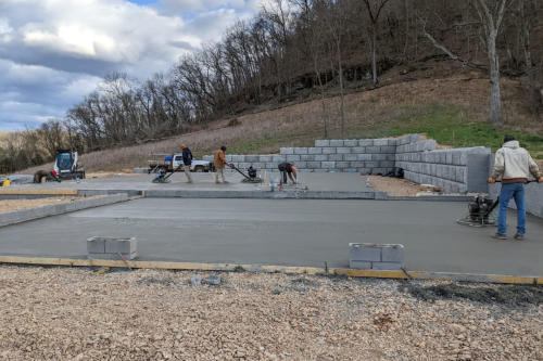 this is a foundation and walls for a new home we are building in Pineville MO as the builder and the general contractor