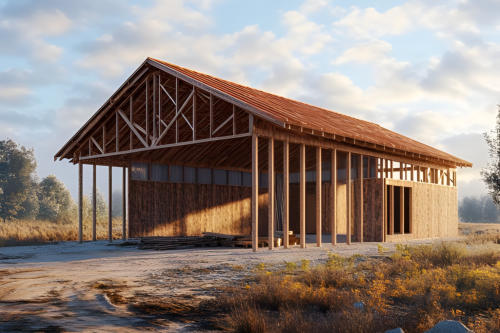 a picture of a custom barn we built in Vinita OK