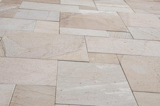 This is a picture of the ceramic floor tiles we installed in a new home we built in Afton OK