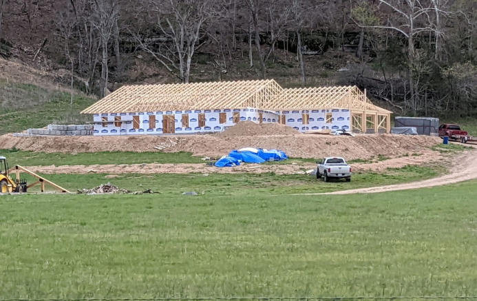 This is a picture of a new home being constructed by Slinkard Enterprise in