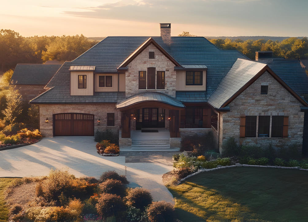 a picture of a custom home we built in Afton OK